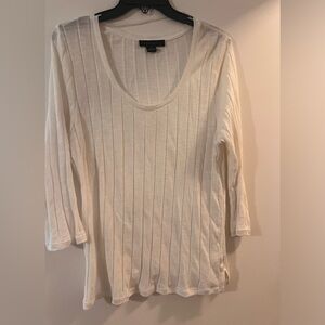 Ivory knit blouse